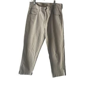 Levi's Women's Size 12 Cream Tan‎ Summer Denim Classic Capri Jeans